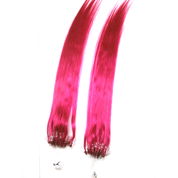 Micro loop ring human hair extension brazilian human hair ring bead hair