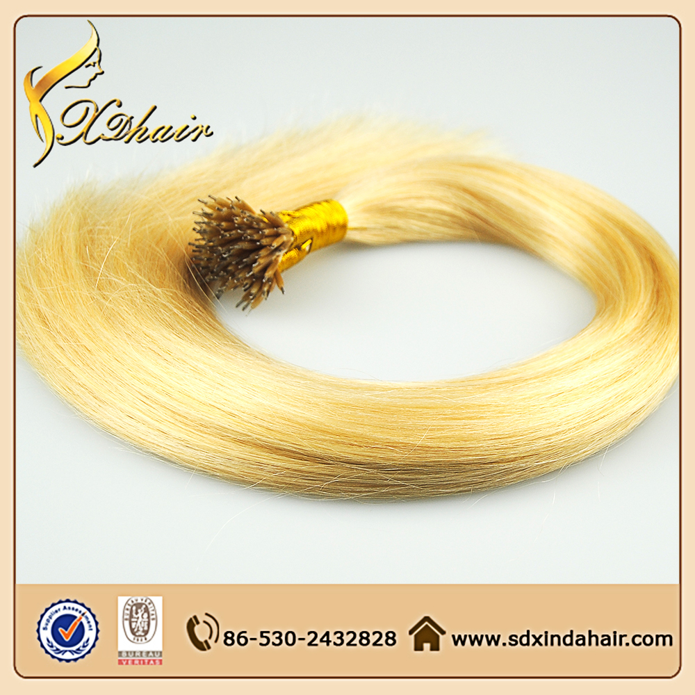 Nano Tip Hair 100% Human Hair Extensions Wholesale High Quality Cheap Price 8A Double Drawn