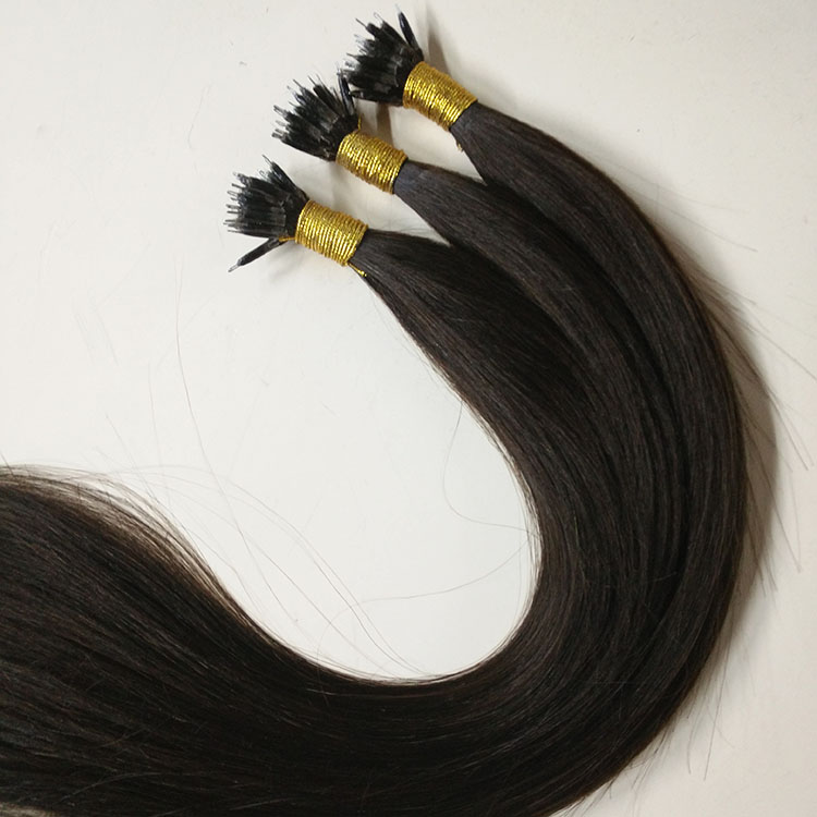Nano bead human hair extension steel tip hair