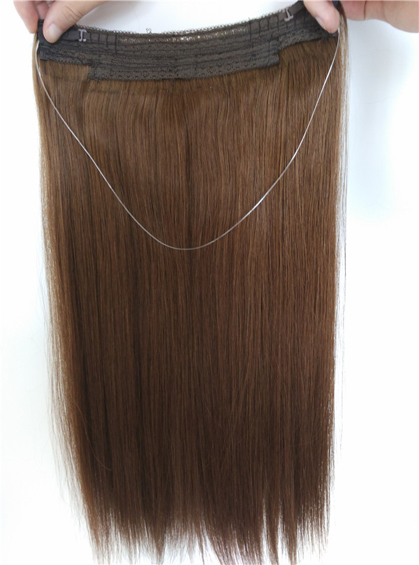 New arrival factory price dark color flip high quality in hair extension