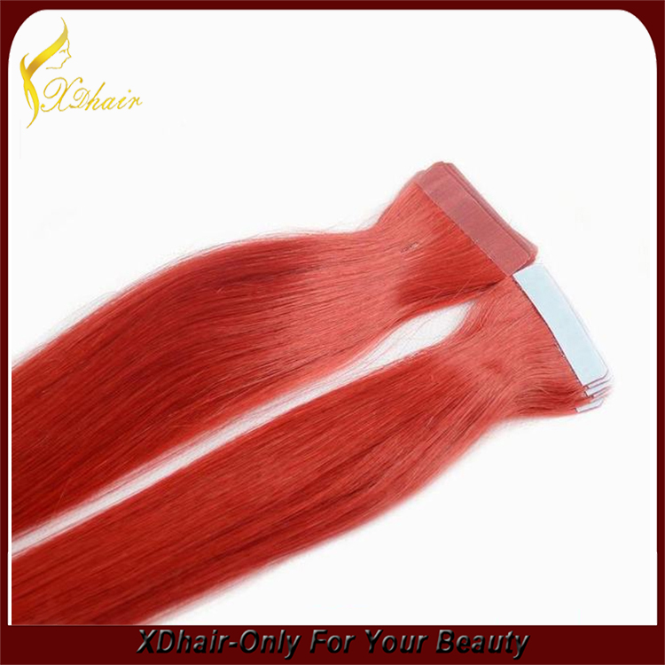 New product best colored high quality glue Indian virgin hair double drawn Germany glue beautiful colored tape hair extension