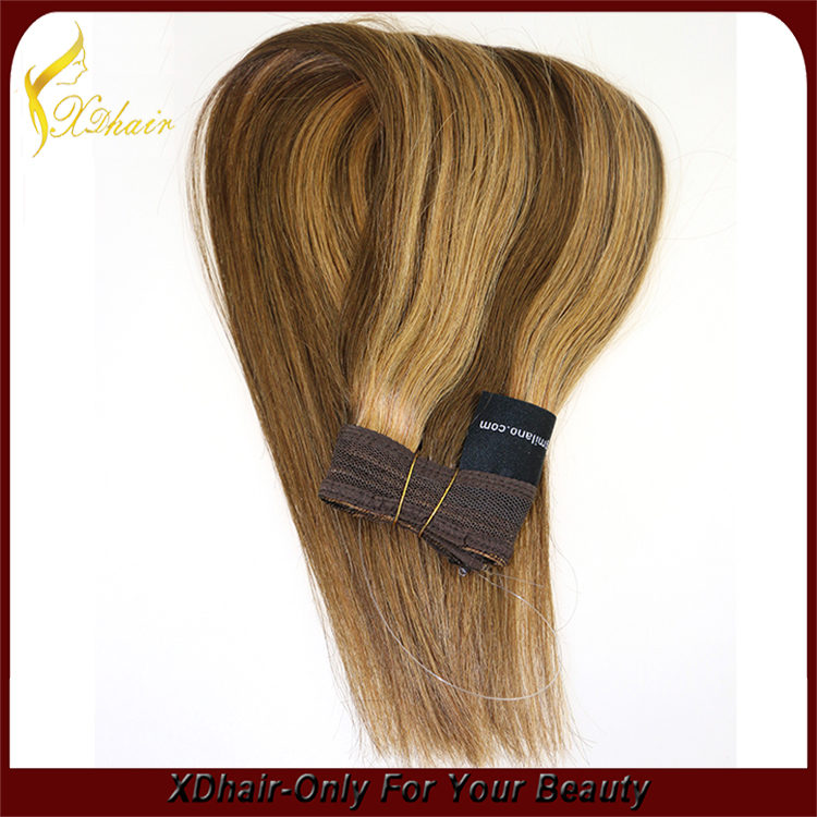 New product high quality 100% Brazilian virgin remy hair flip in hair extension double weft halo hair extension