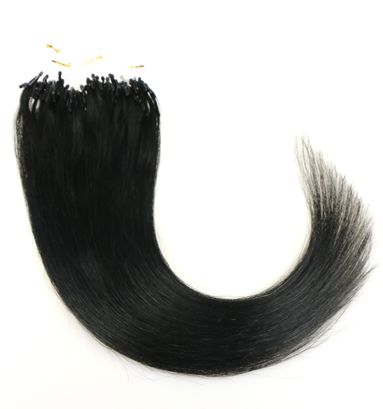 New product indian temple hair virgin brazilian remy human hair seamless micro loop ring hair extension
