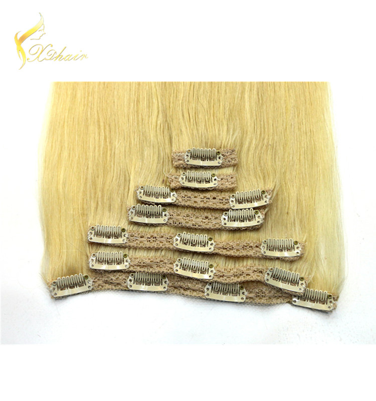 No chemical processed 100% percent brazilian remy human hair natural straight clip in hair extension