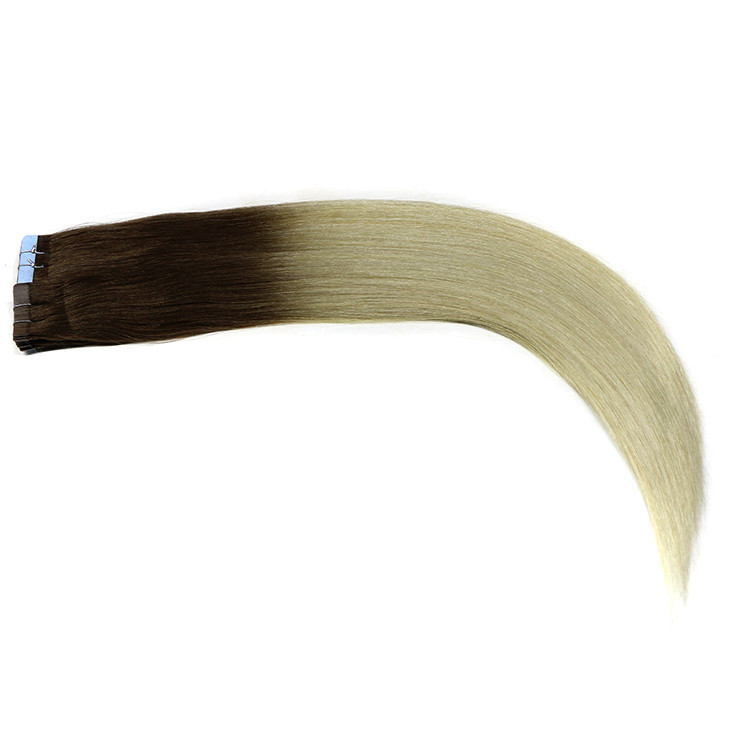 Ombre 2T color no mixed tangle free shedding free PU tape in hair extensions