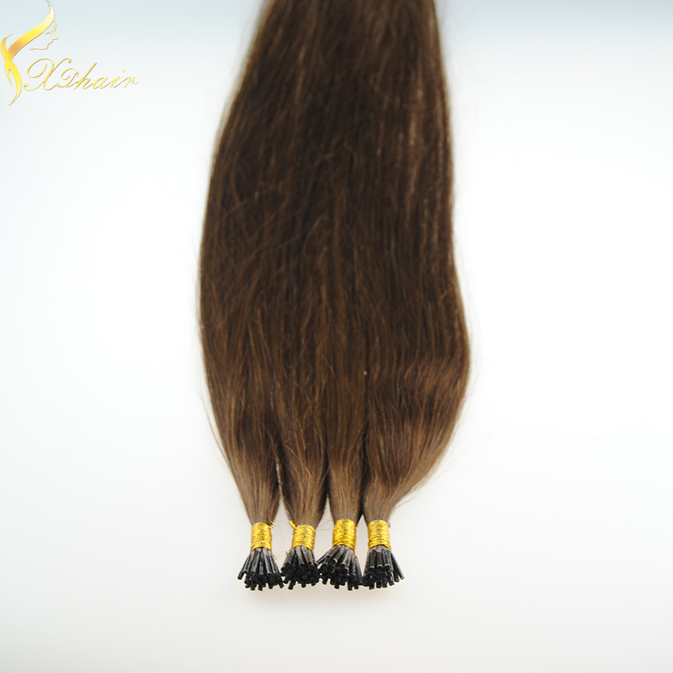 One Donor 100% human hair factory price blonde hair i tip aaa hair extensions wholesale