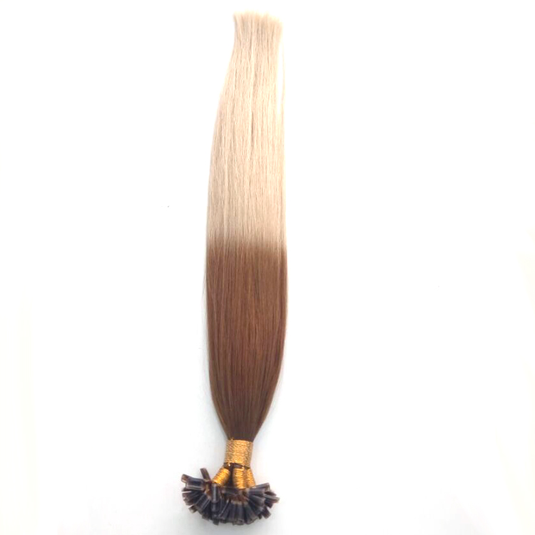 Pre-bond keratin fusion u tip hair ombre nail tip fusion hair