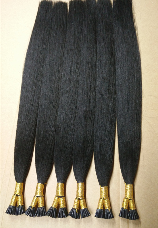 Pre bonded human hair extension I  Tip