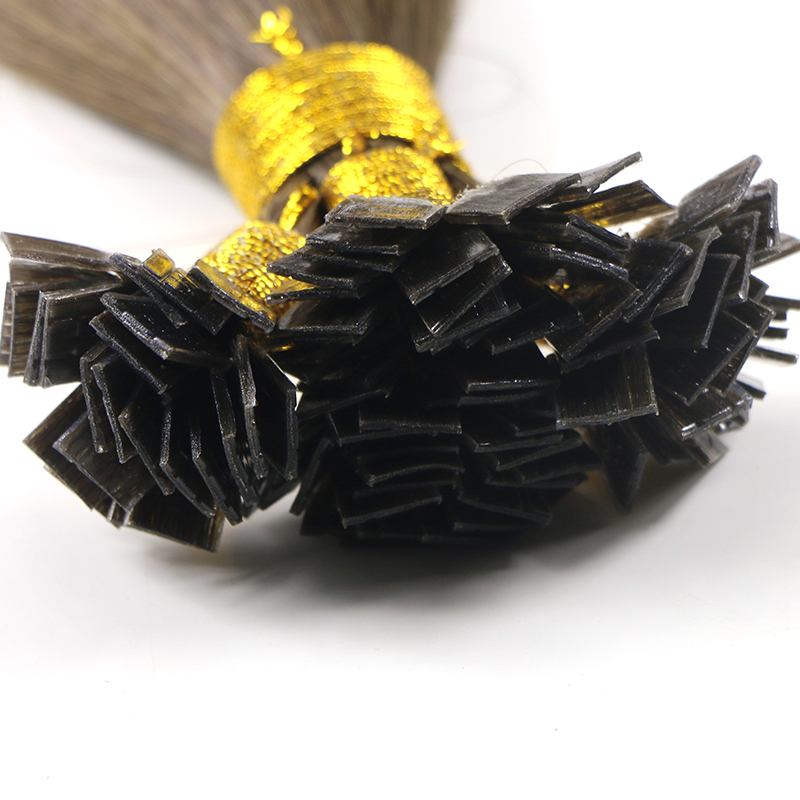 Russian double drown flat tip hair