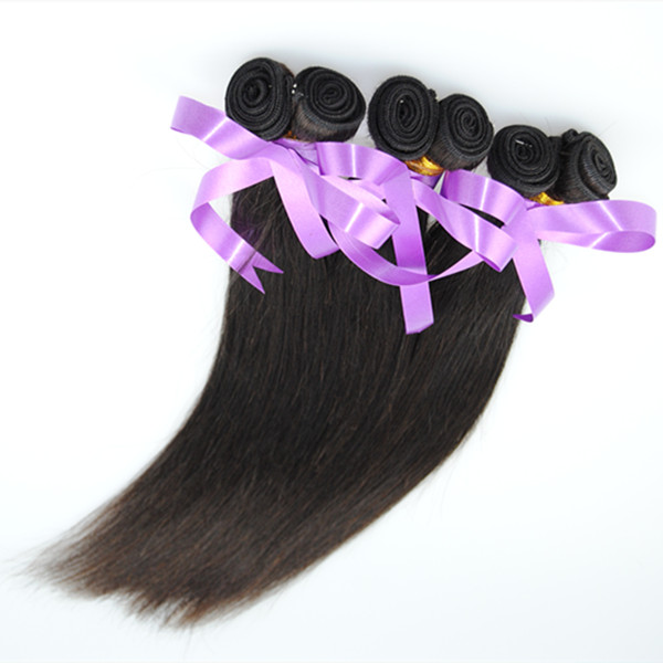 Silky Straight Tangle Free Human Hair Grade 8A Brazilian Hair Weaves
