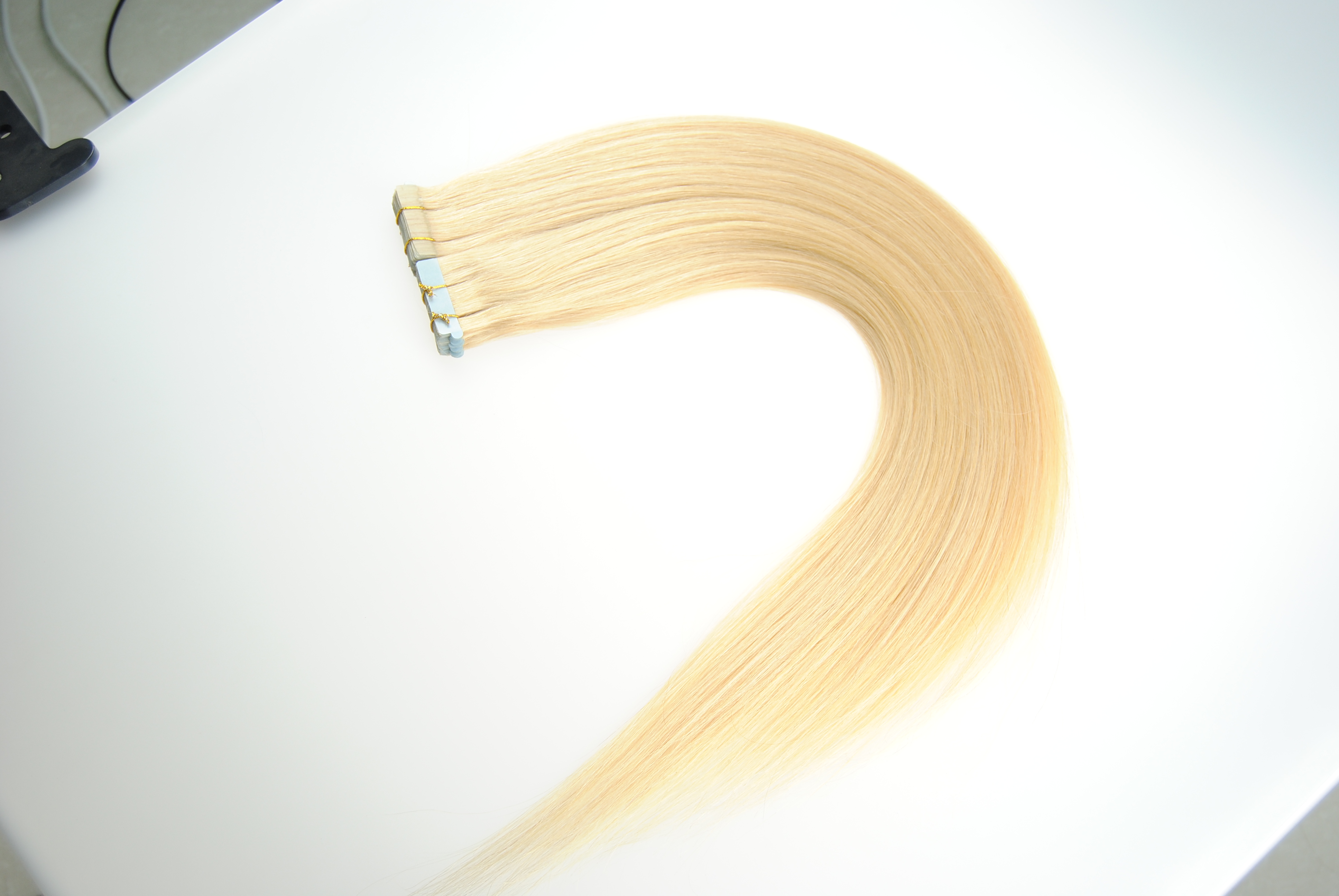 Tangle free&No shed 100% Remy Cuticle Hair, straight, Super Tape Hair,europeanhuman hair pieces