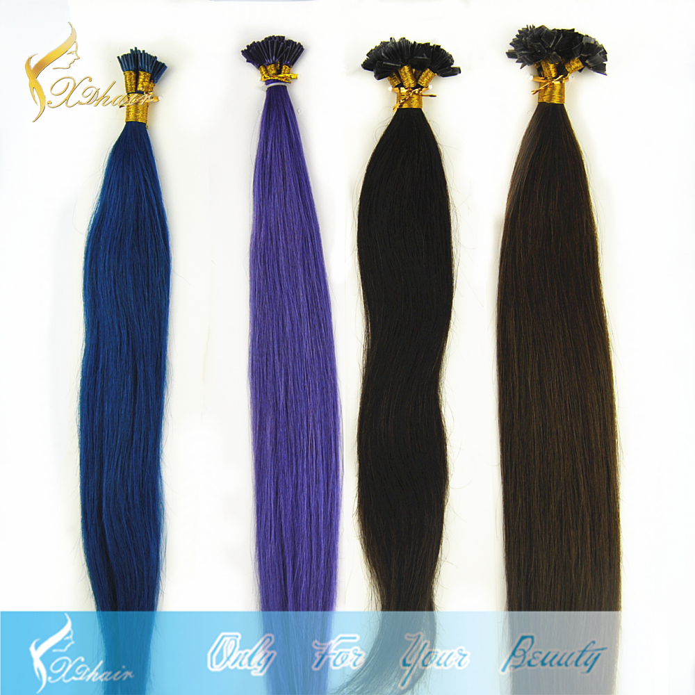 Top Quality Per-bonded Hair Extension I Tip/U Tip/Flat Tip 100% Cheap Virgin Indian Hair Wholesale