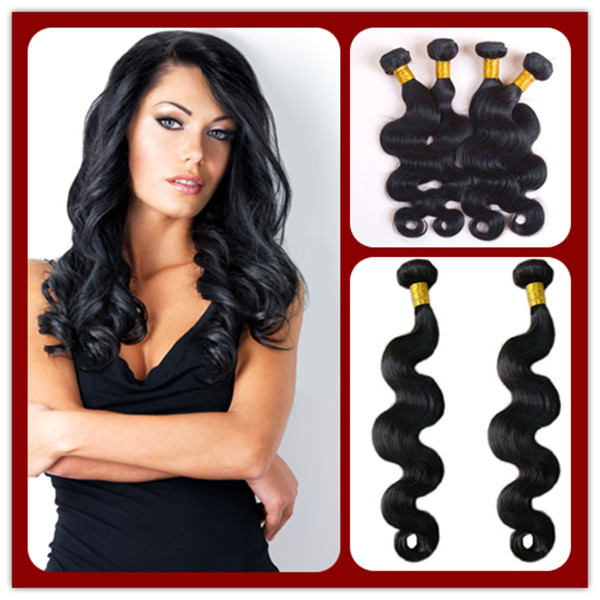 Qualità superiore 10- 30 pollici Lordo Capelli brasiliani del Virgin dell'onda del corpo fasci