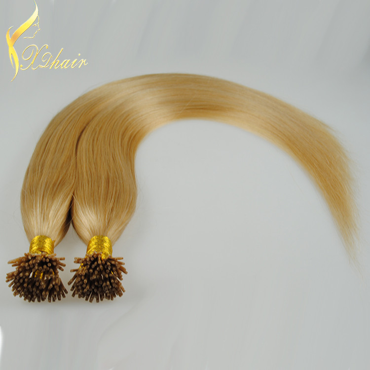 Top sale human hair i tip hair extension 0.5g per strand high quality stick i tip hair