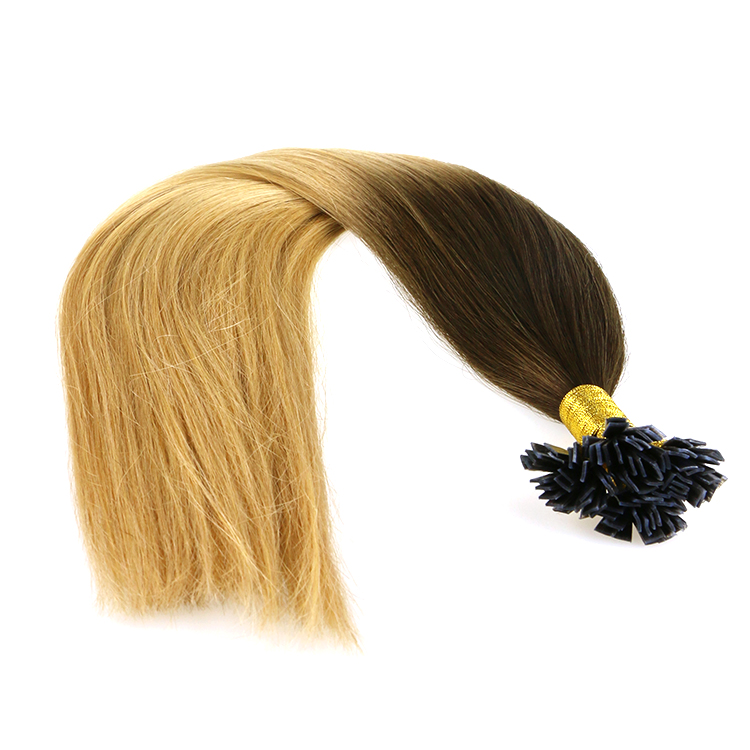 Unprocessed Human Virgin Brazilian Hair Flat Tip Hair Extensions