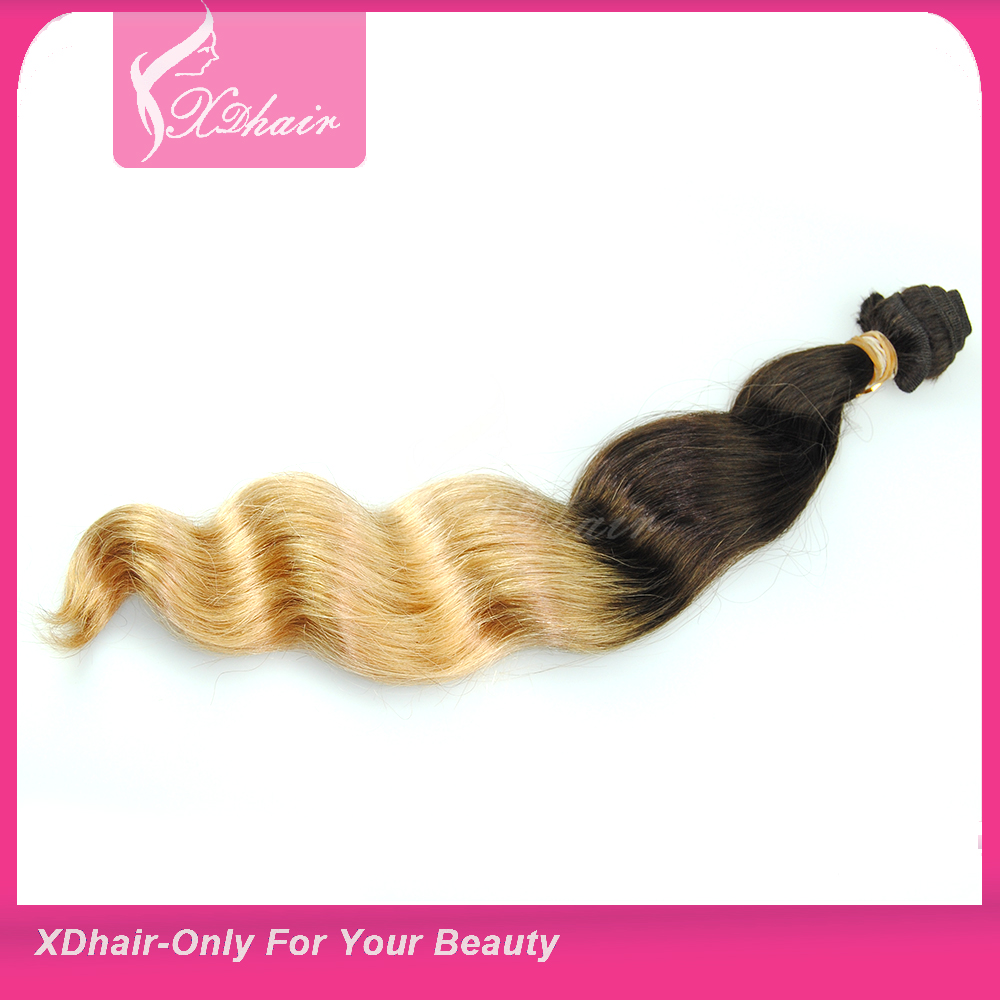 Wholesale Brazilian Hair Body Wave Ombre Color Hair,Ombre Color Human Hair Weft,1b Ombre Color Hair