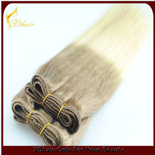Wholesale hair extension wavy Virgin Brazilian Ombre Hair Weave
