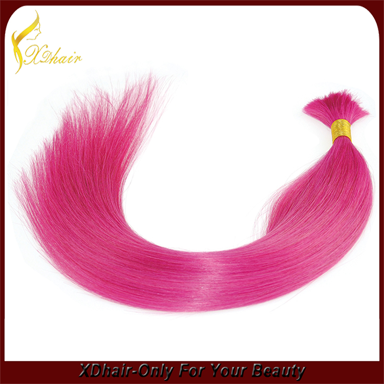 Wholesale price top grade 100% Brazilian virgin human bulk hair without weft full ends hair bulk extension