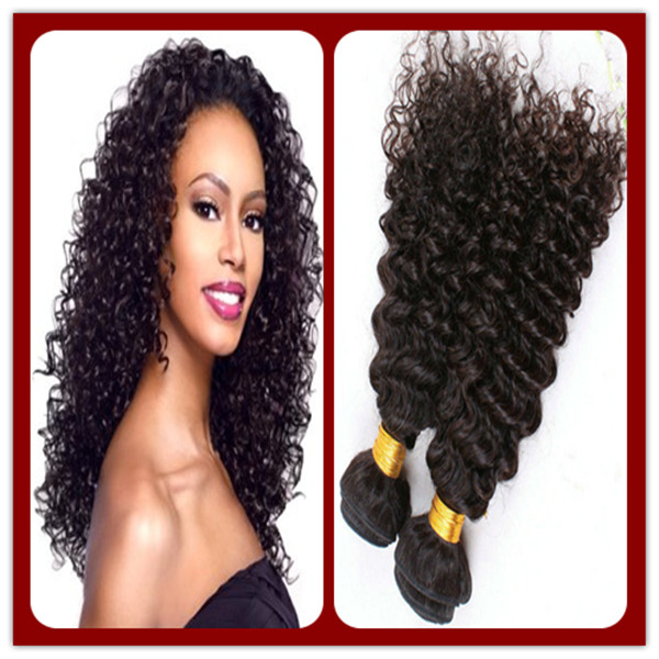 Groothandel koningin schoonheid haar 10- 30 inch Natural Color Goedkope Human Hair Maleisische Kinky culry Virgin Hair