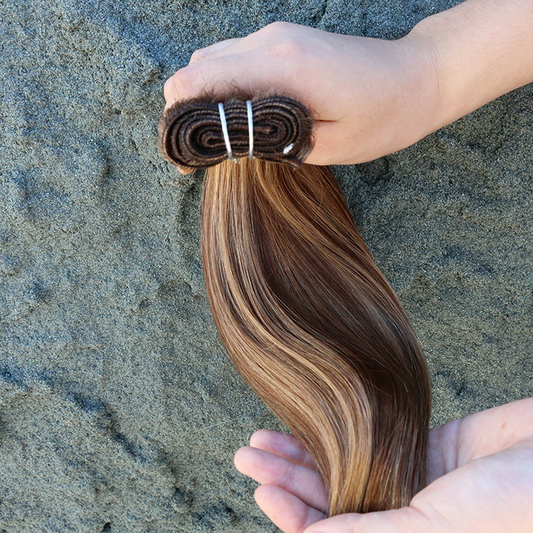 best quality silky straight mix piano color hair short hair brazilian weave