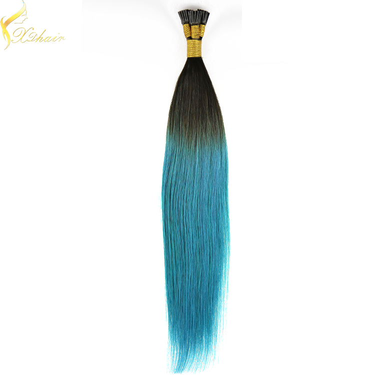 best selling famous high quality tangle free full cuticle unprocessed european i tip hair extension