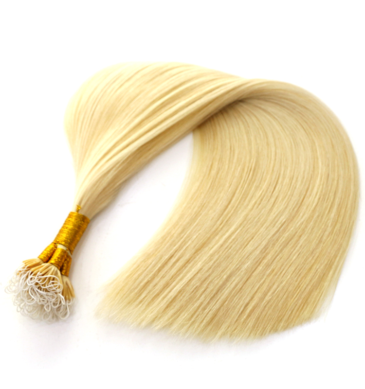 double drawn cheap blonde color #613 100% virgin brazilian indian remy human hair nano link ring hair extension wholesale