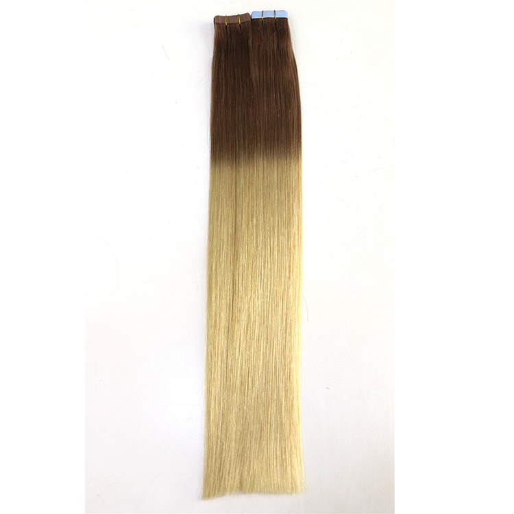 double drawn double weft skin weft virgin brazilian indian remy human PU tape hair extension