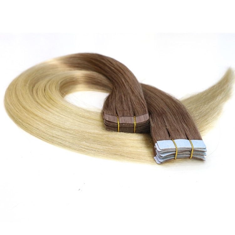 double drawn full end no chemical virgin brazilian indian remy human PU tape hair extension