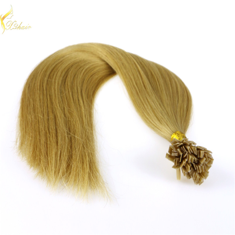 double drawn remy human I tip/Flat tip/Utip hair extensions remi human hair extensions