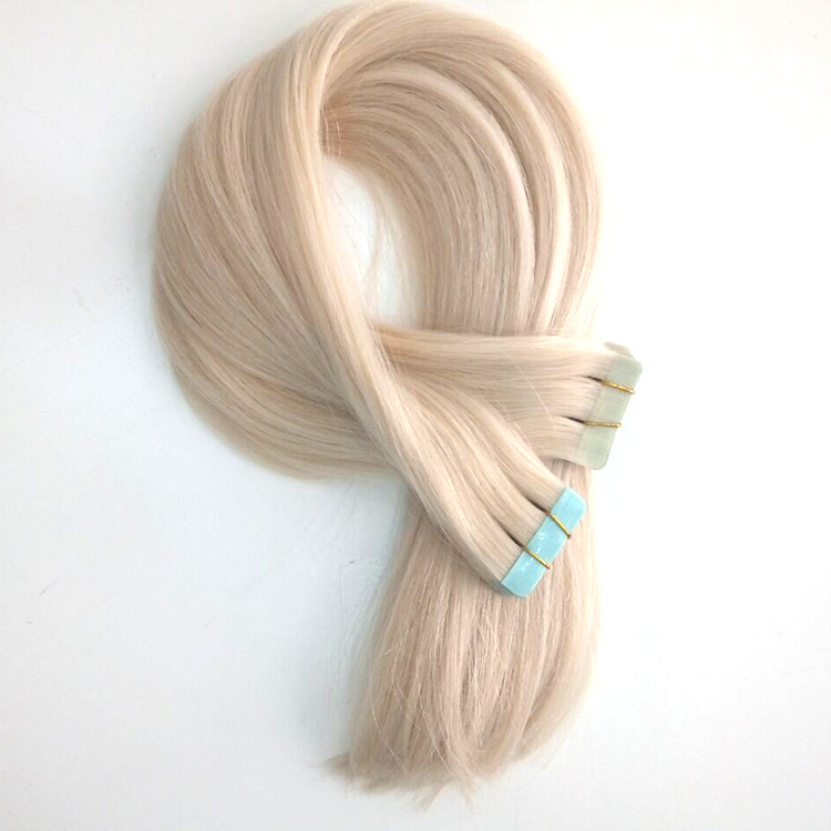 european tape hair extensions skin weft blue white tape pu virgin European human hair