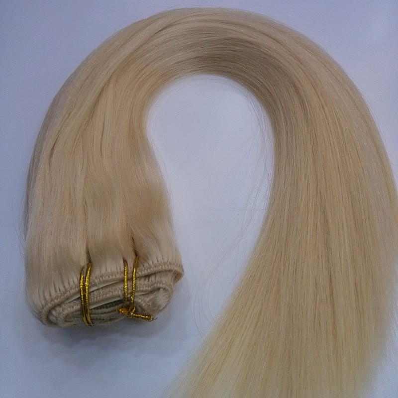 fashion hot sale new styles grade 6A unprocessed clip in hair extension