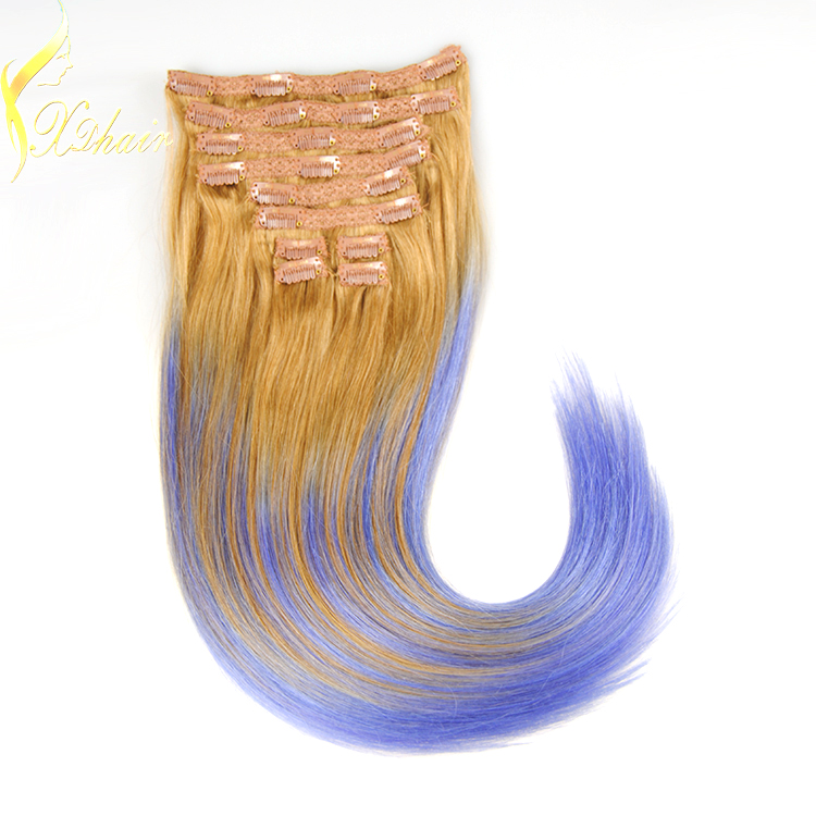 high quality Fashion balayage clip in hair extension