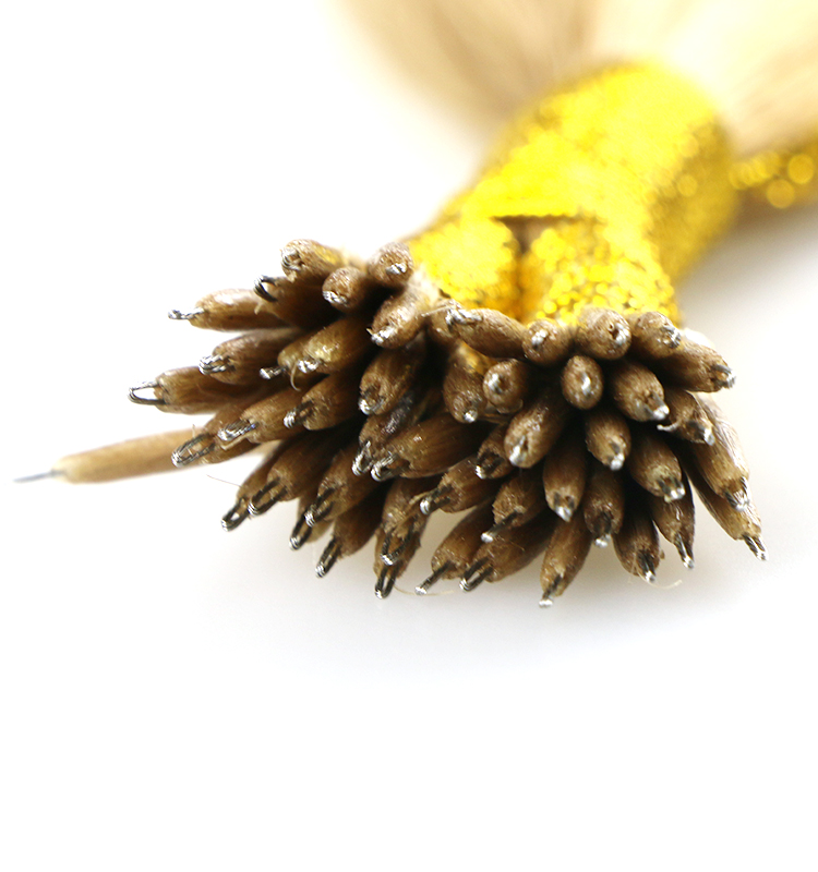 high quality double drawn indian temple hair virgin brazilian remy human hair nano link ring hair extension