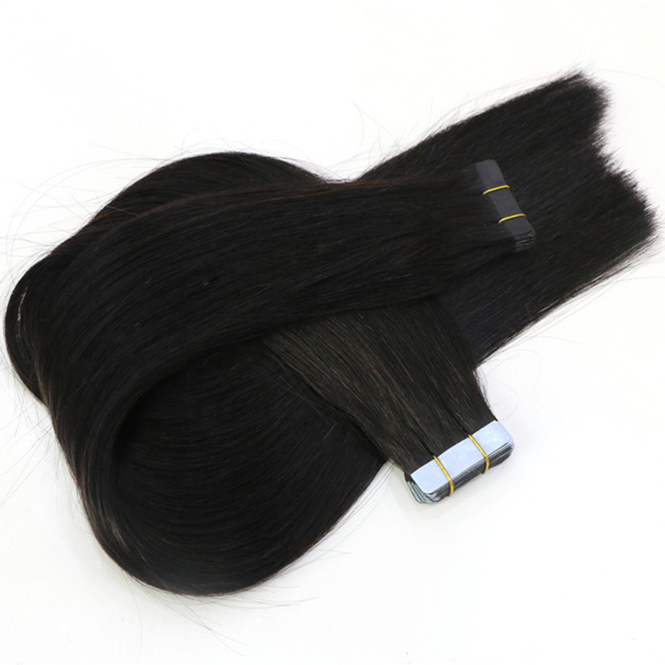 natural looking full size hair virgin brazilian indian remy human PU tape hair extension