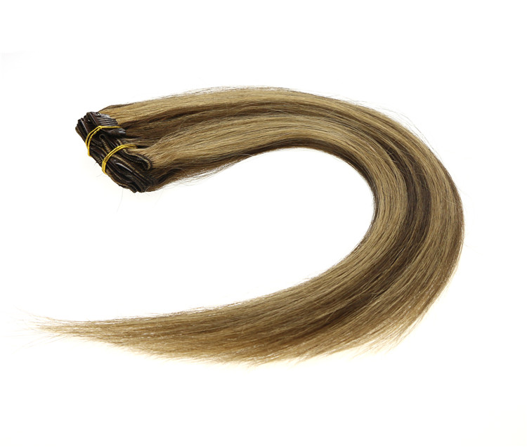 new products Various High Quality human hair Platinum Blonde Clip in White Hair