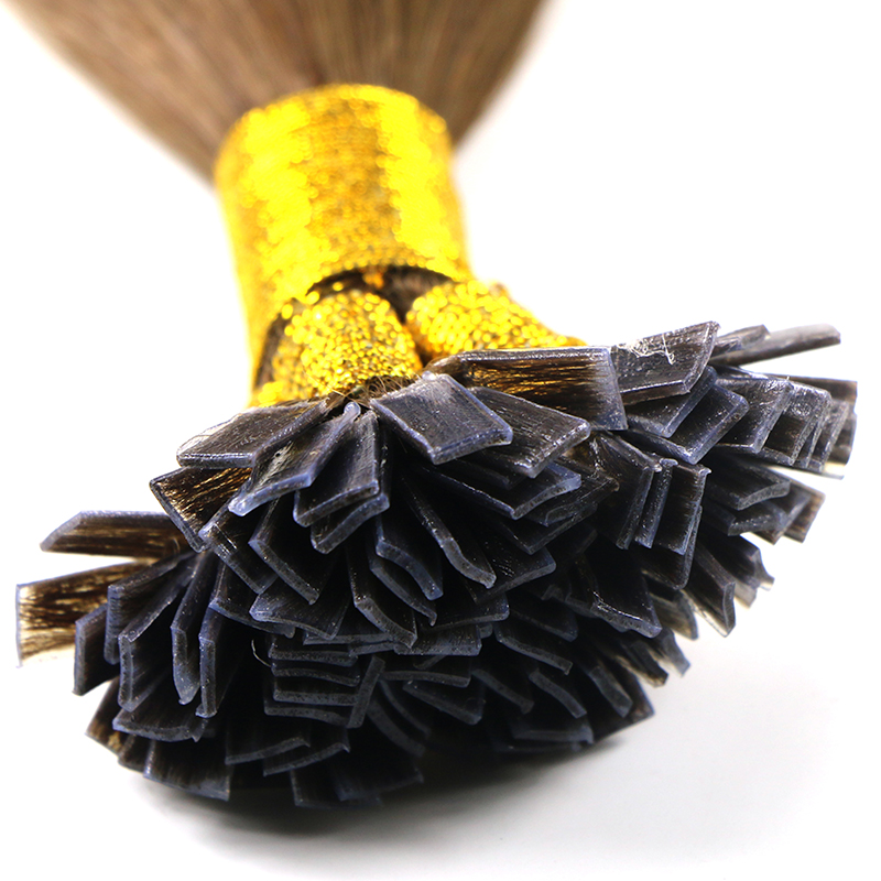 ombre color braizlian human flat tip hair extensions