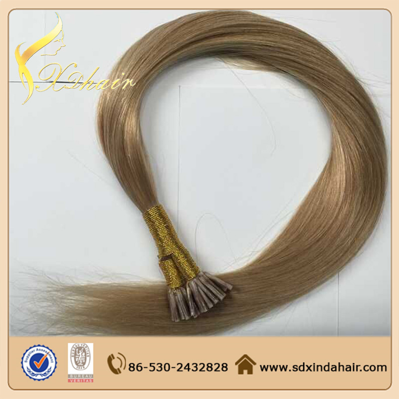 stick tip extensions human hair I tip hair extension remy pre bonded