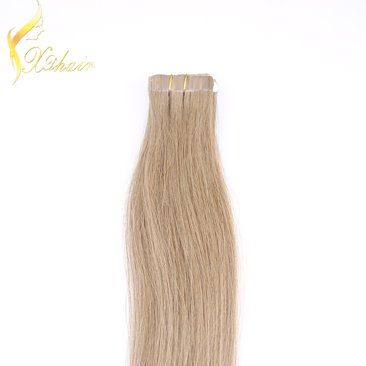 top quality 20inch double drawn brazilian virgin 1*4cm tape hair