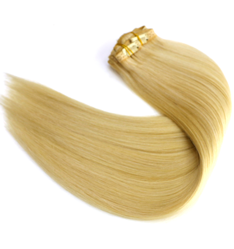 white hair extensions cheap brazilian human hair lightest blonde #60 color seamless clip in hair extension