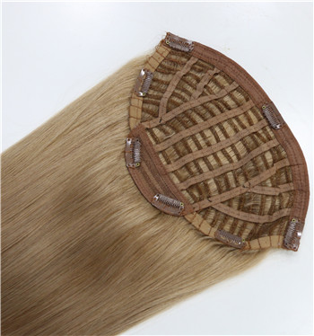 wholesale double drawn virgin remy half wig