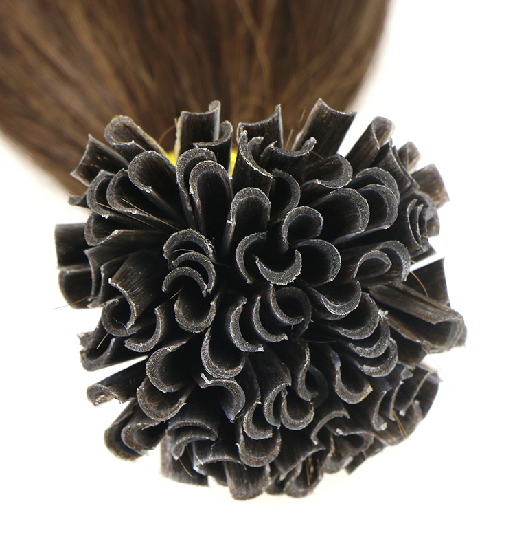wholesale factory price full cuticle cut from one donor 100% virgin brazilian remy human hair U nail tip hair extension