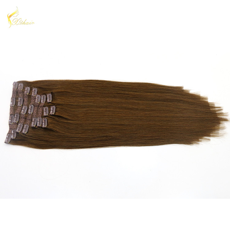 wholesale malaysian hair extension 120g / 160g / 220g double drawn clip in hair extensions