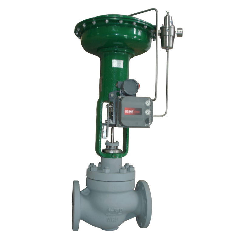 4 '' 150LB WCB RF extremo neumático con válvula de control de posicionador de pescador