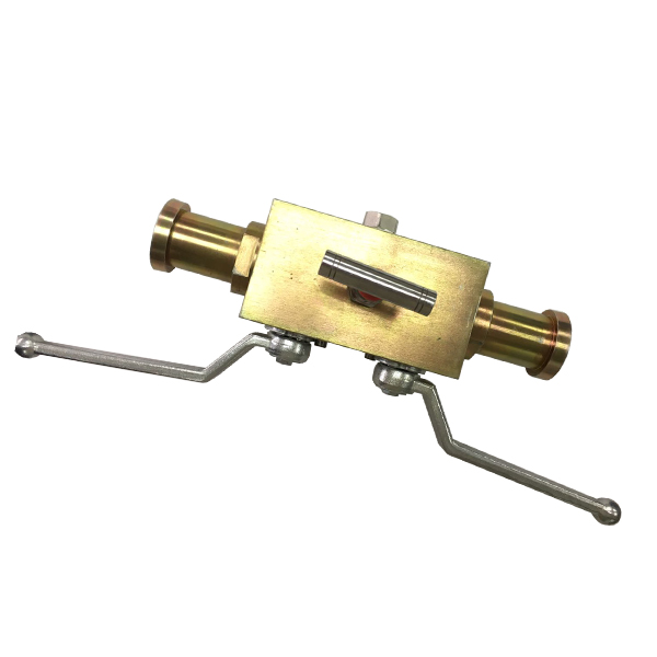 Manipular 1 extremidade de 1/4 de polegada 3000psi ASTM A105 SAE 2 esferas flutuantes e 1 válvula de agulha DBB (bloqueio e sangria duplos)
