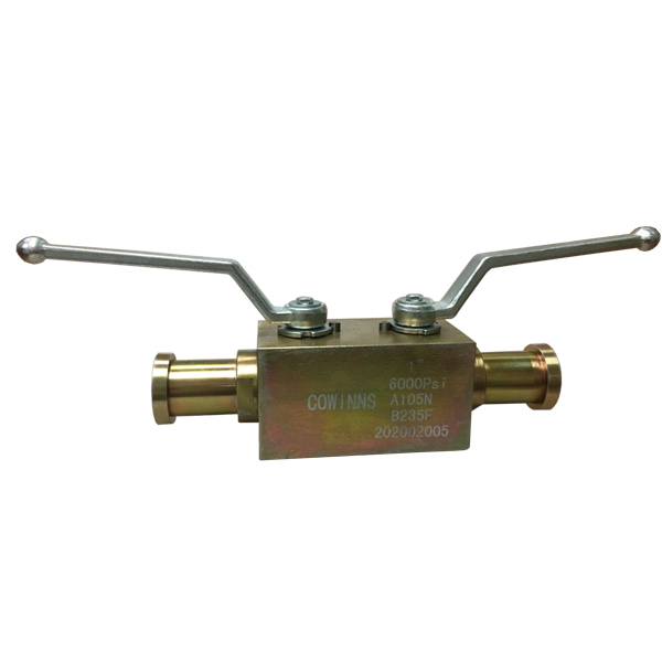 Handle 1inch 6000psi ASTM A105 SAE end 2 floating balls and 1 needle valve DBB (double block and bleed) valve