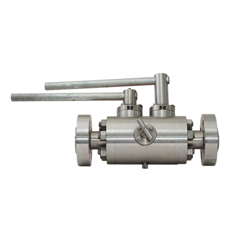 Nivellierbetrieb 1500LB 3/4 Zoll F316 RF Flanschenden 2 schwimmende Kugeln Doppelblock und Entlüftungsventil