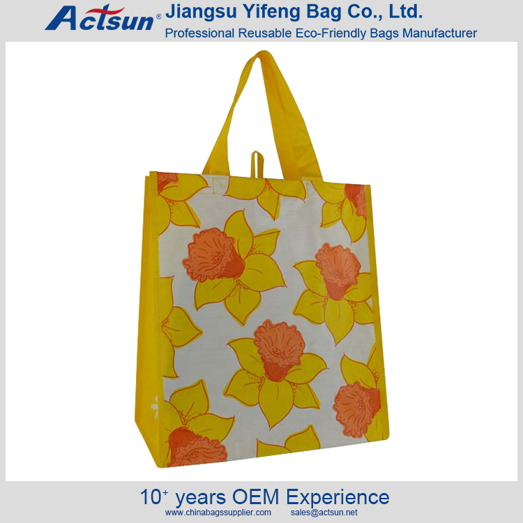 Recyclable Laminated PP Woven Shopping Bag