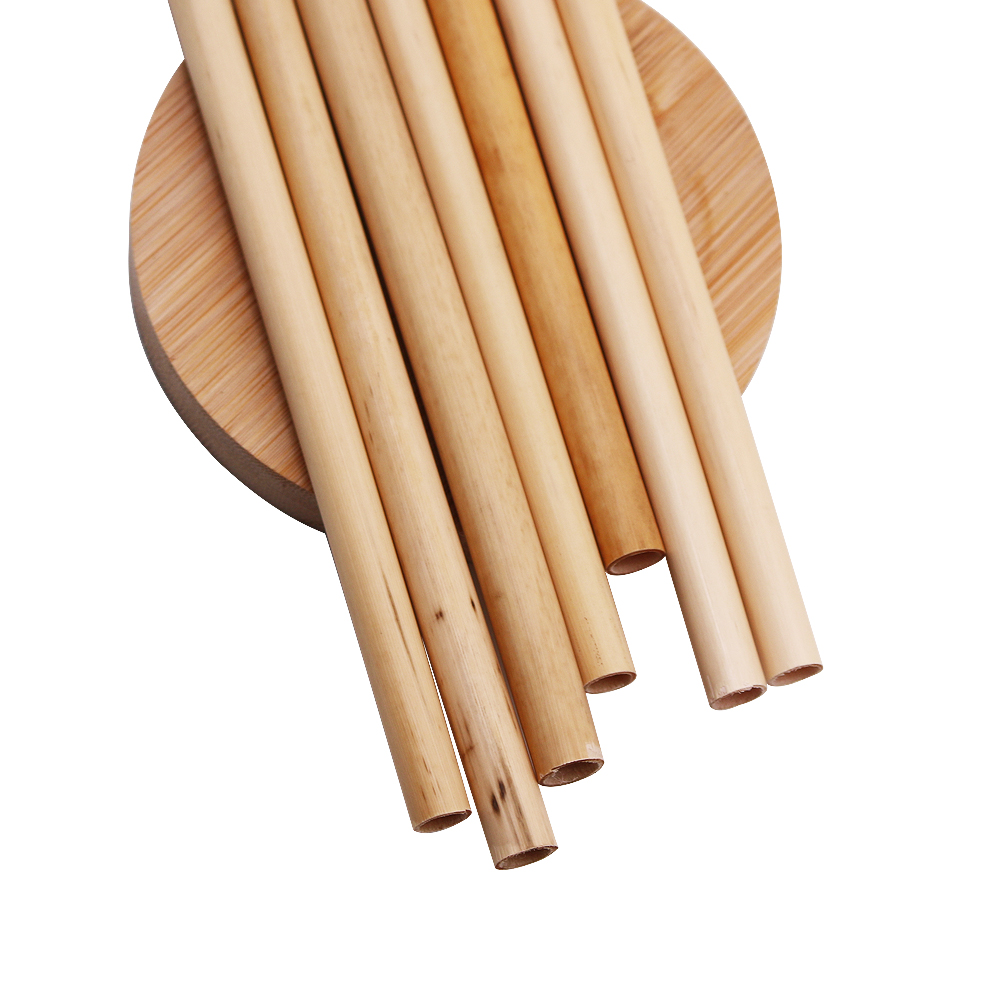 180mm Length 6-8mm Diameter Biodegradable disposable reed straw manufacturer