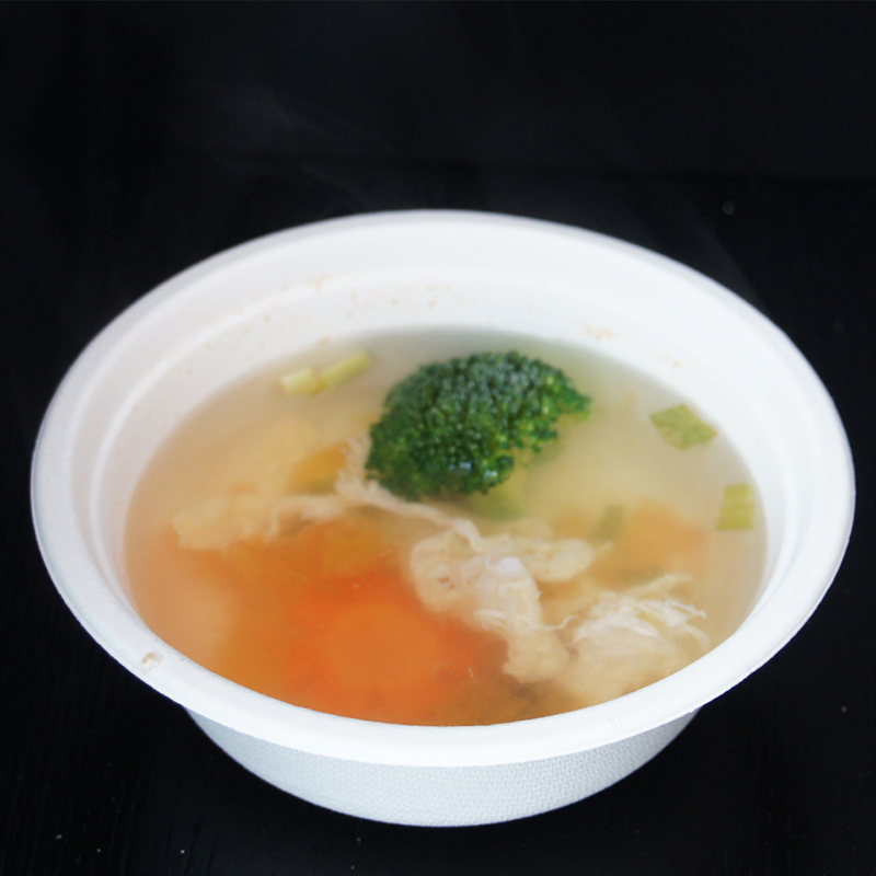 18oz 500ml degradable disposable sugarcane bagasse soup bowl microwave manufacturer