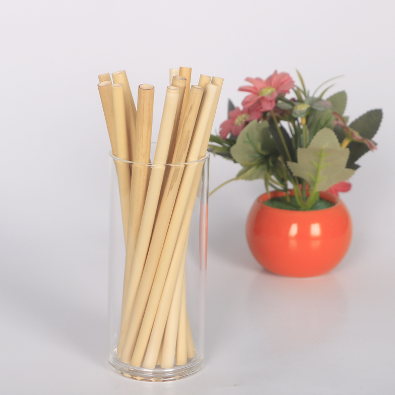 250 mm de longitud, 6-8 mm de diámetro, libre de tóxicos y seguro 100% biodegradable fabricante de paja de lámina